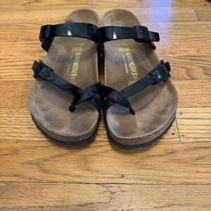 Size 39 Patent Leather Black Mayari Birkenstock Sandal